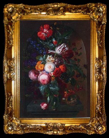 framed  unknow artist Floral, beautiful classical still life of flowers 03, ta009-2
